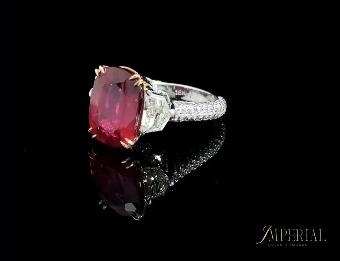 3 Stone Ruby Ring